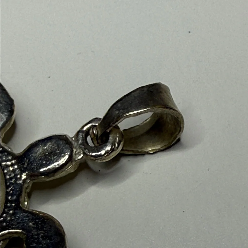 Silver tone (untested) Mexico Turtle Pendant jelly belly charm gorgeous color - Picture 4 of 16